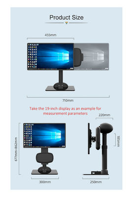 Mouvement de levage automatique de moniteur d'affichage de conception paresseuse unique de parenthèse lentement