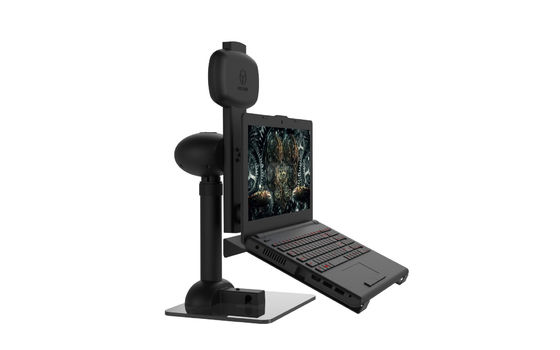Le bras noir unique de moniteur tient réglable automatique de rotation