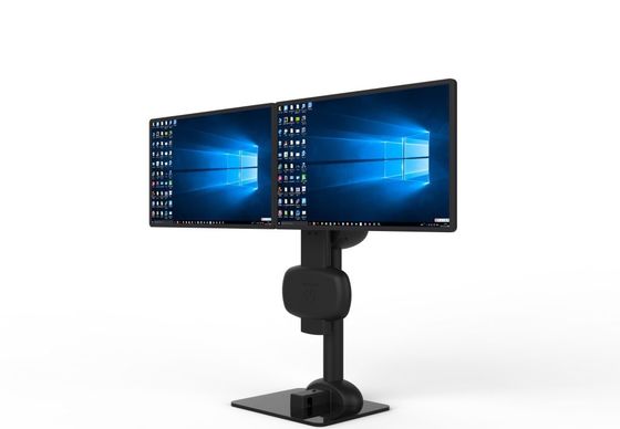 Soutien à double moniteur rotatif de levage automatique pour soulager la rigidité du cou