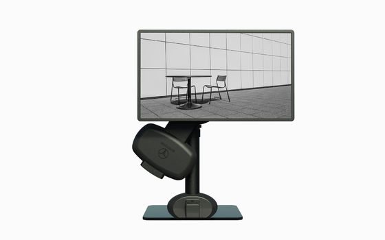 Moniteur noir mat monture bras pour détendre le cou rigide