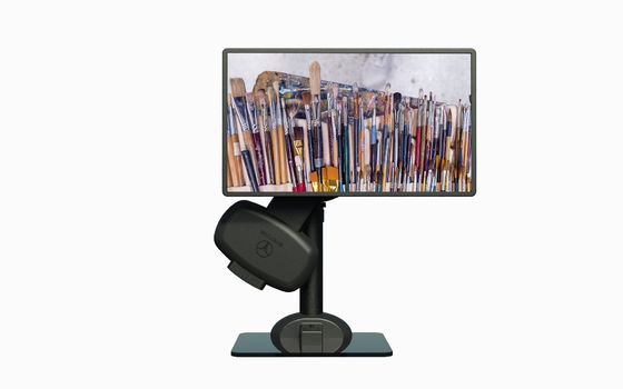 Moniteur rotatif de levage automatique noir Monture support de bras pour prévenir les douleurs au cou