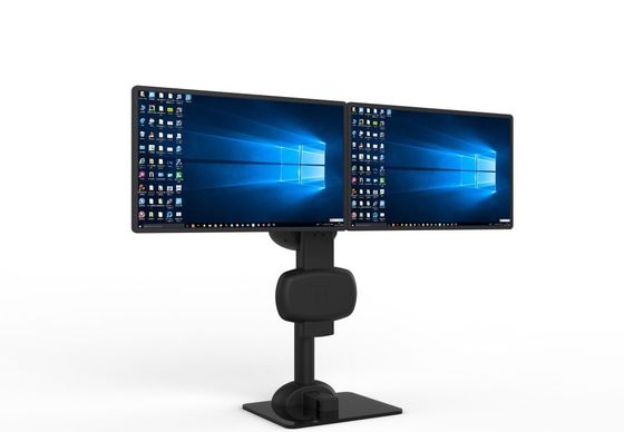 Électrique de levage rotatif double moniteur bras de support pour soulager la douleur au cou