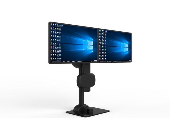 Électrique de levage rotatif double moniteur bras de support pour soulager la raideur du cou