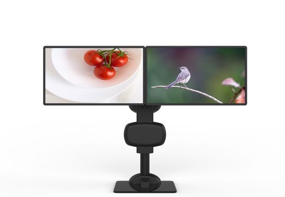 Soutien à double moniteur rotatif de levage automatique pour soulager la rigidité du cou