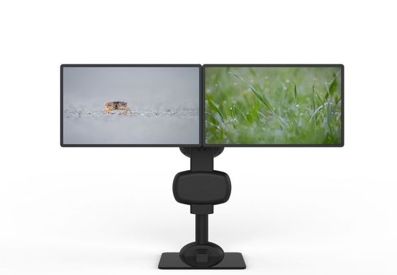 Soutien à double moniteur rotatif de levage automatique pour soulager la rigidité du cou