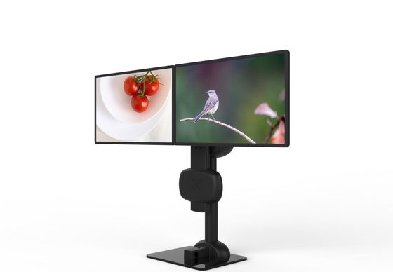 Électrique de levage rotatif double moniteur Stand pour soulager les douleurs au cou