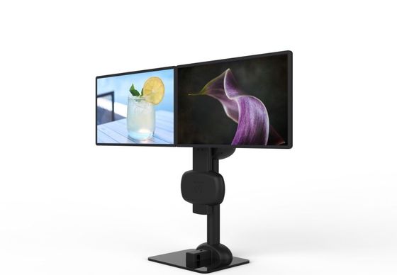 Électrique de levage rotatif double moniteur bras de support pour soulager la raideur du cou