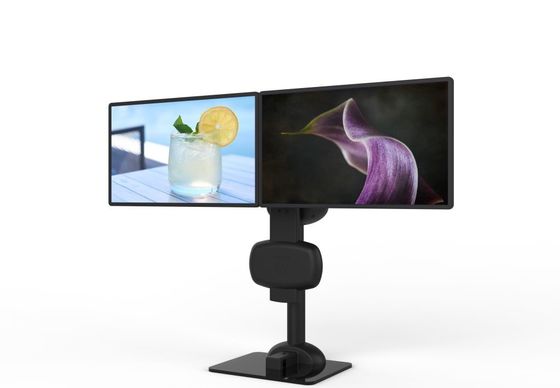 Montage à double moniteur rotatif pour soulager la raideur du cou et des lombes