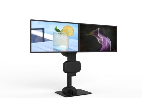 Électrique de levage rotatif double moniteur monture support pour soulager le cou et le mal de dos